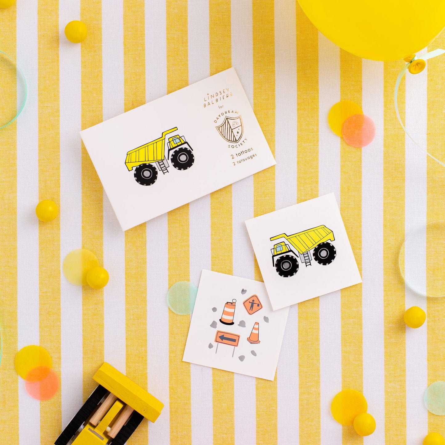 Under Construction Temporary Tattoos - Daydream Society