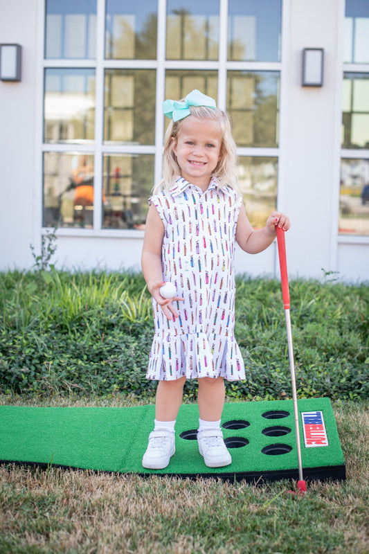 Golf Carts Polo Sleeveless Dress