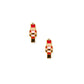 Screwback Stud Earrings - Nutcracker