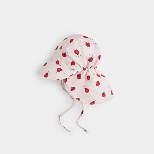 Ladybug Print Flap Hat - Petit Lem