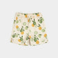 Citrus Print on Antique White Swim Trunks