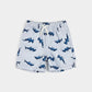 Hammerhead Shark Print on Lunar Rock Swim Trunks