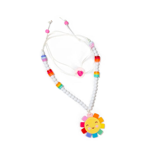 Sun Rainbow Colors Necklace - Lilies & Roses