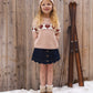 Scallop Mini Skirt Dark Indigo