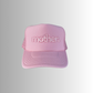 "mother." Embroidered Trucker Hat - Flamingo Pink: Flamingo Pink