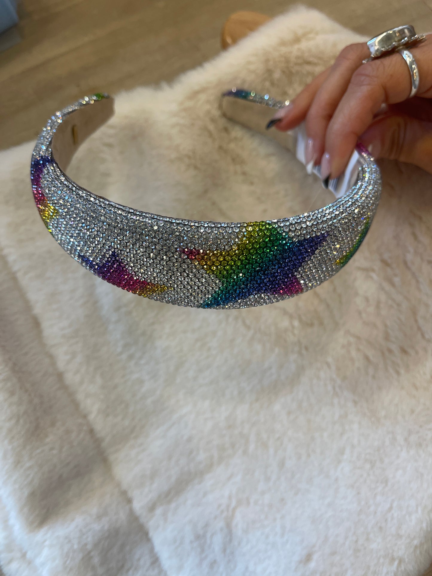 Silver Star Crystalized Headband