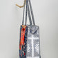 Quilted Indigo Paisley LOVE Tote Bag