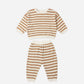 Waffle Slouch Set Spice Stripe