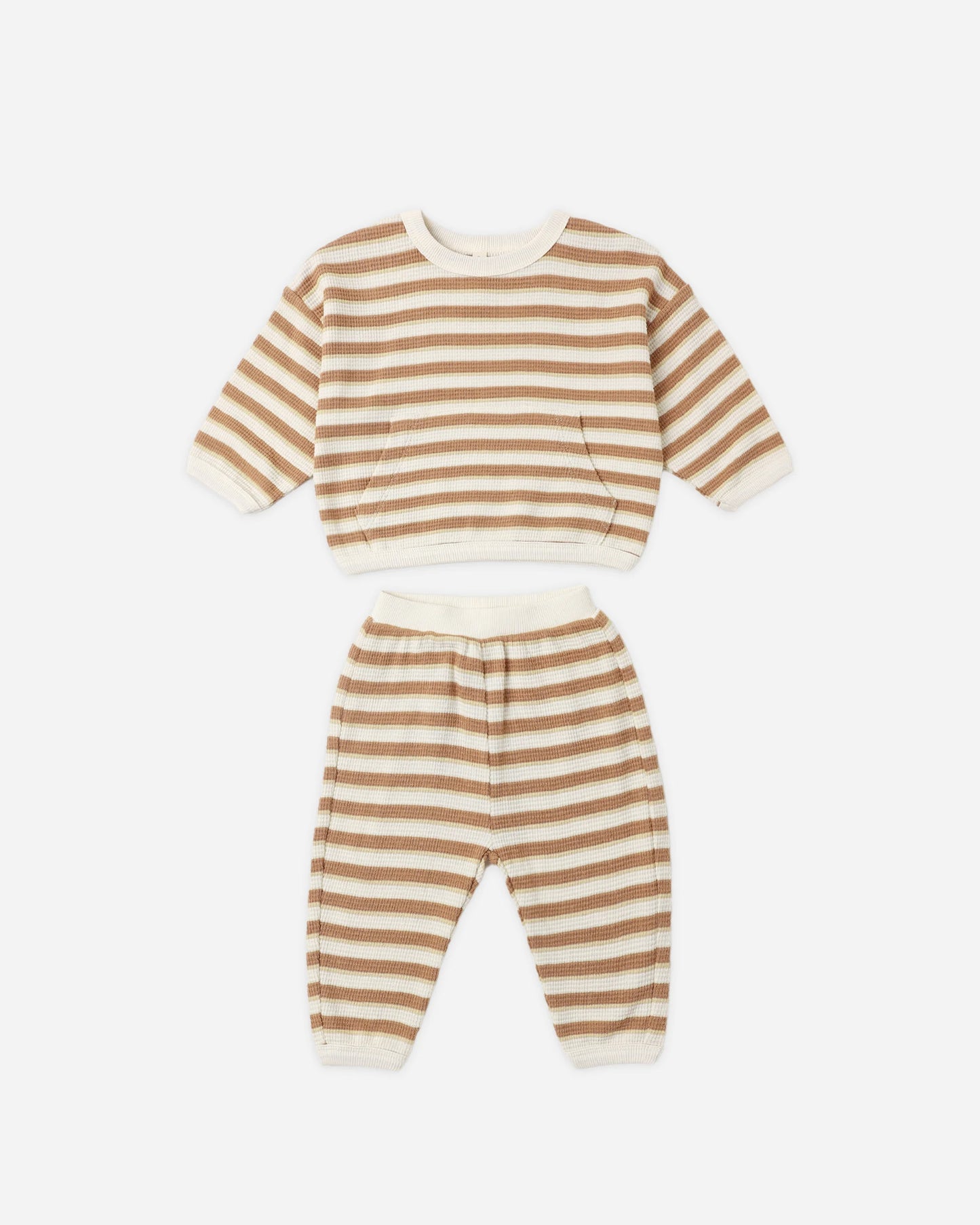 Waffle Slouch Set Spice Stripe