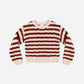 Aspen Sweater Ruby Stripe