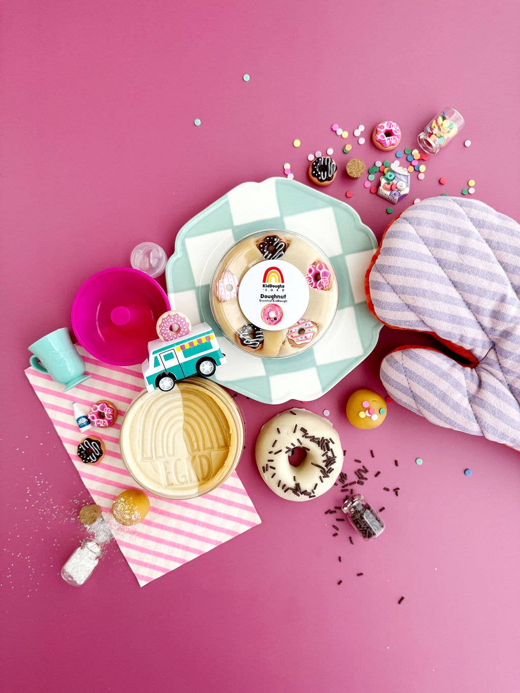 Doughnut Shoppe KidDough Play Kit - Earth Grown KidDoughs (KidDoughs by EGKD)