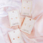 Screwback Stud Earrings - Nora Heart Pink