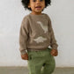 Baby Dino Sweater- Brown - Mayoral