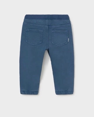 Baby Twill Jogger Pants- Navy Blue