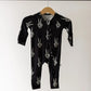Bamboo Zip Pajamas | Midnight Skelly