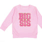 Big Sis Patch Sweatshirt - Pink