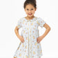 Country Stitch Floral  Betty Dress Puff Sleeve with Bloomer - Angel Dear