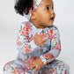 Quinn Ruffled Zippered Footie - Lev Baby