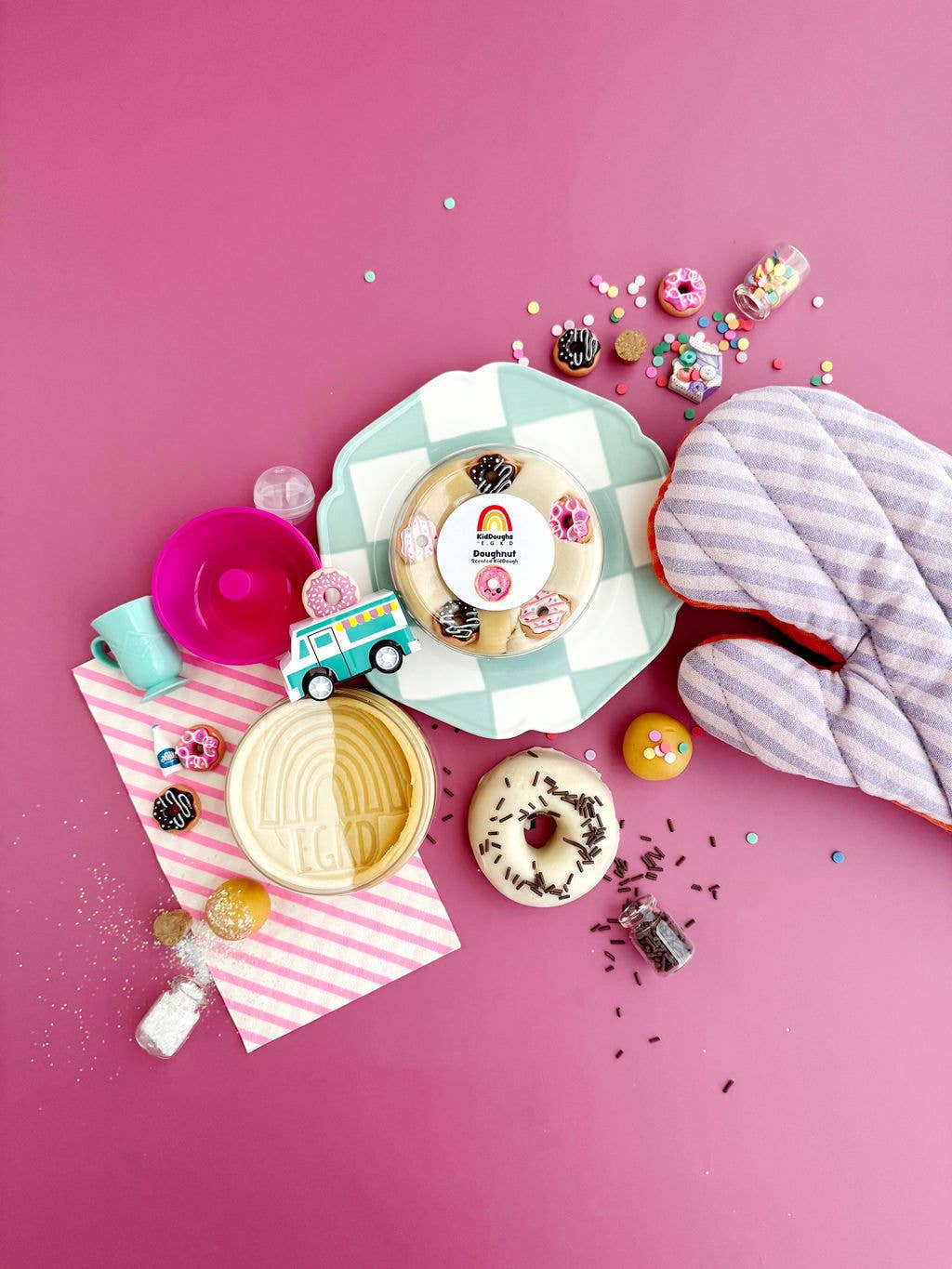 Doughnut Shoppe KidDough Play Kit - Earth Grown KidDoughs (KidDoughs by EGKD)