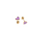 Enamel Heart Stud Earring