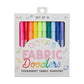 Fabric Doodlers: Permanent Fabric Markers (Set of 12) - Ooly
