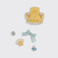 KitschPop™ Cloud Clip 7pc Set Coastal Cottage - Butter Yellow