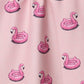 Flamingo Floatie Tea Towel - Geometry