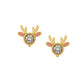 Screwback Stud Earrings - Reindeer