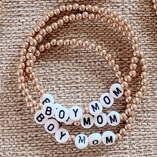 Boy Mom Bracelet: Boy Mom - LOLA MAGNOLIA