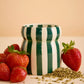 Paddywax Cabana Isla Fresa Striped Ceramic Candle 6.5oz