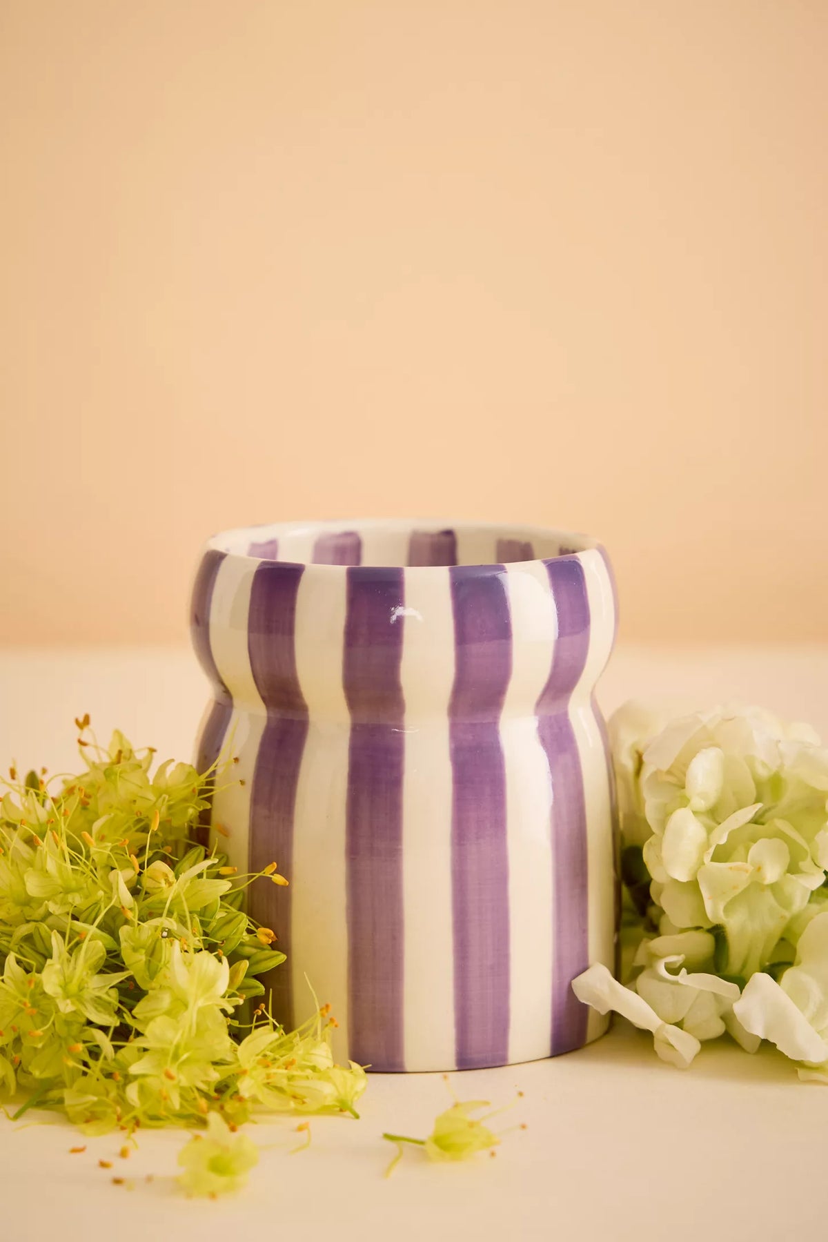 Paddywax Cabana Waikiki Waters Striped Ceramic Candle 6.5oz