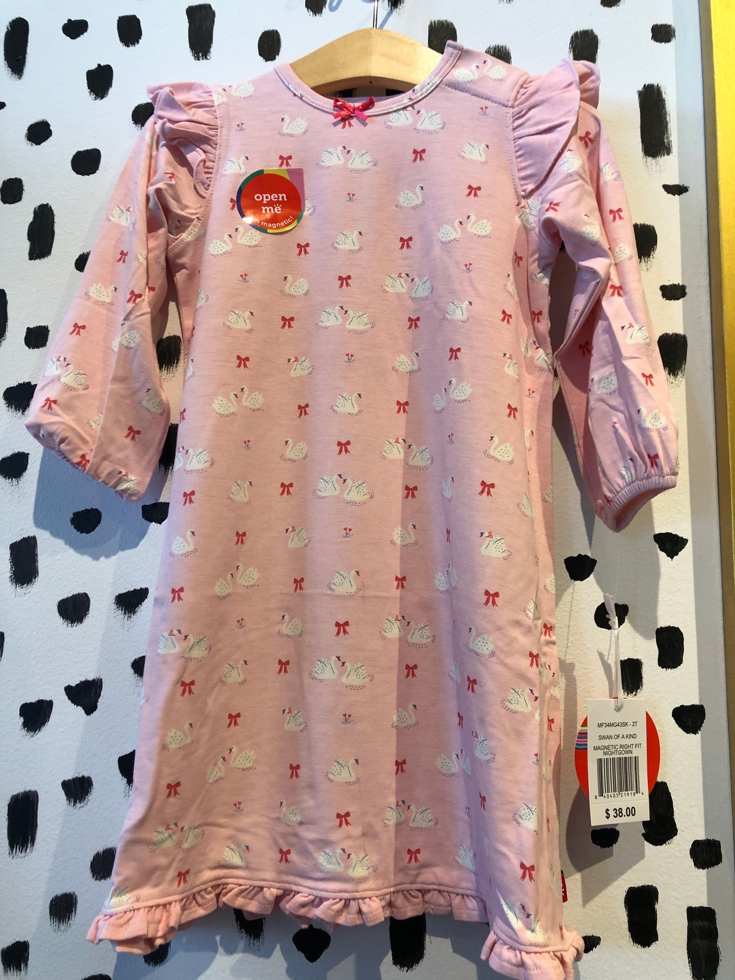 swan of a kind RightFit™ magnetic nightgown