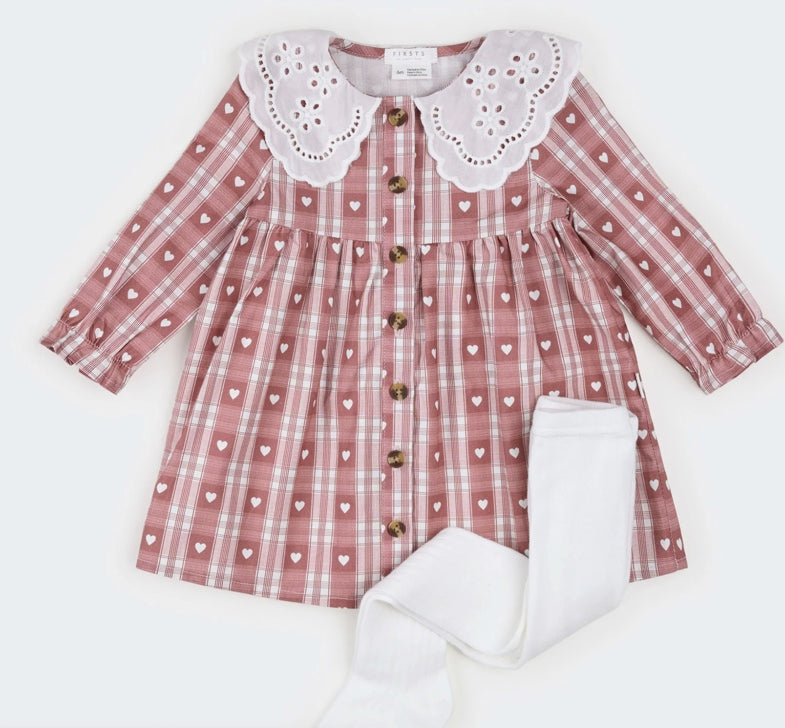 Jazzberry Gingham Dress Set - Petit Lem