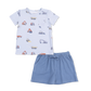 Loungewear Short Set - Construction Vehicles - Angel Dear