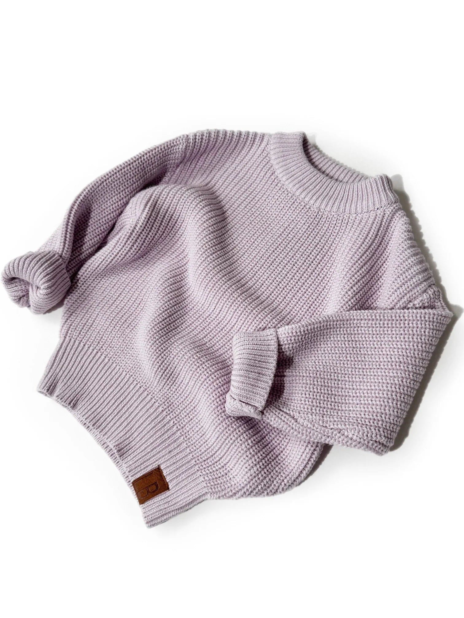 Chunky Knit Sweater| LAVENDER - Little Bipsy