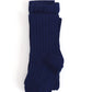 Ribbed Knit Tights - Bright Navy