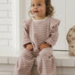 Ruffle Cozy Set Mulberry Stripe