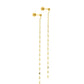 Screwback Stud Earrings - Devin Duster Gold