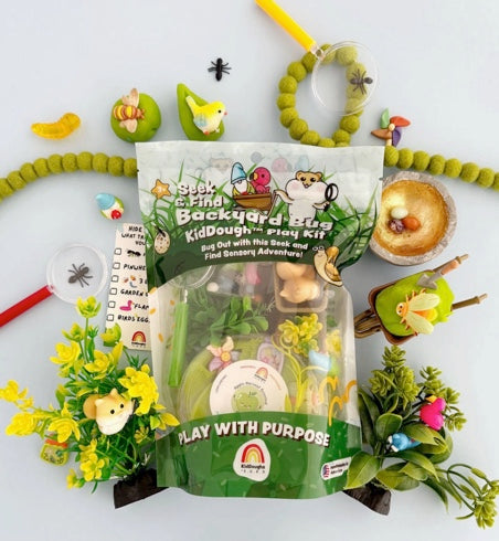 Backyard Bug Seek 'n Find Kiddough Play Kit