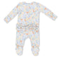 Georgia Floral  2 Way Ruffle Back Zipper Footie