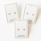 Screwback Stud Earrings - Nora Heart Pink