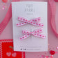 Pink Hearts Mini Pigtail Set