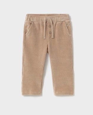 Baby Corduroy Knit Pants- Tan