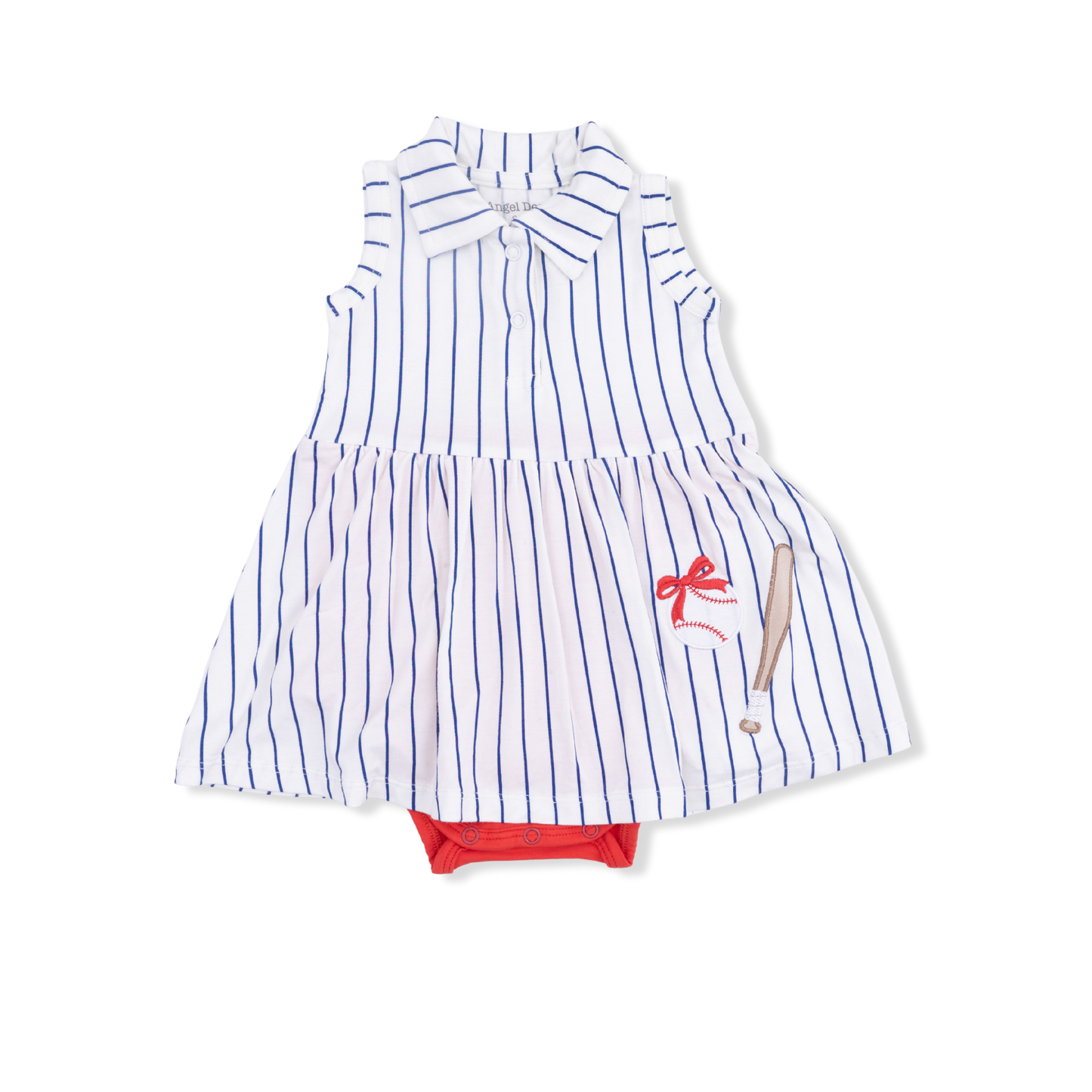 Baseball Stripe- Polo Tennis Dress - Angel Dear
