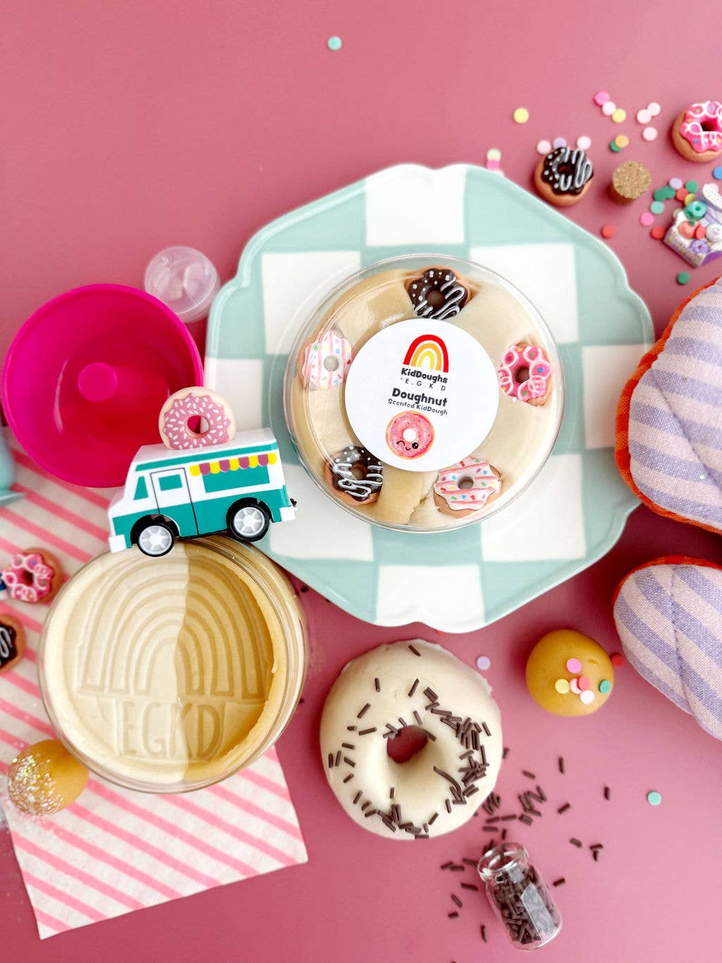 Doughnut Shoppe KidDough Play Kit - Earth Grown KidDoughs (KidDoughs by EGKD)