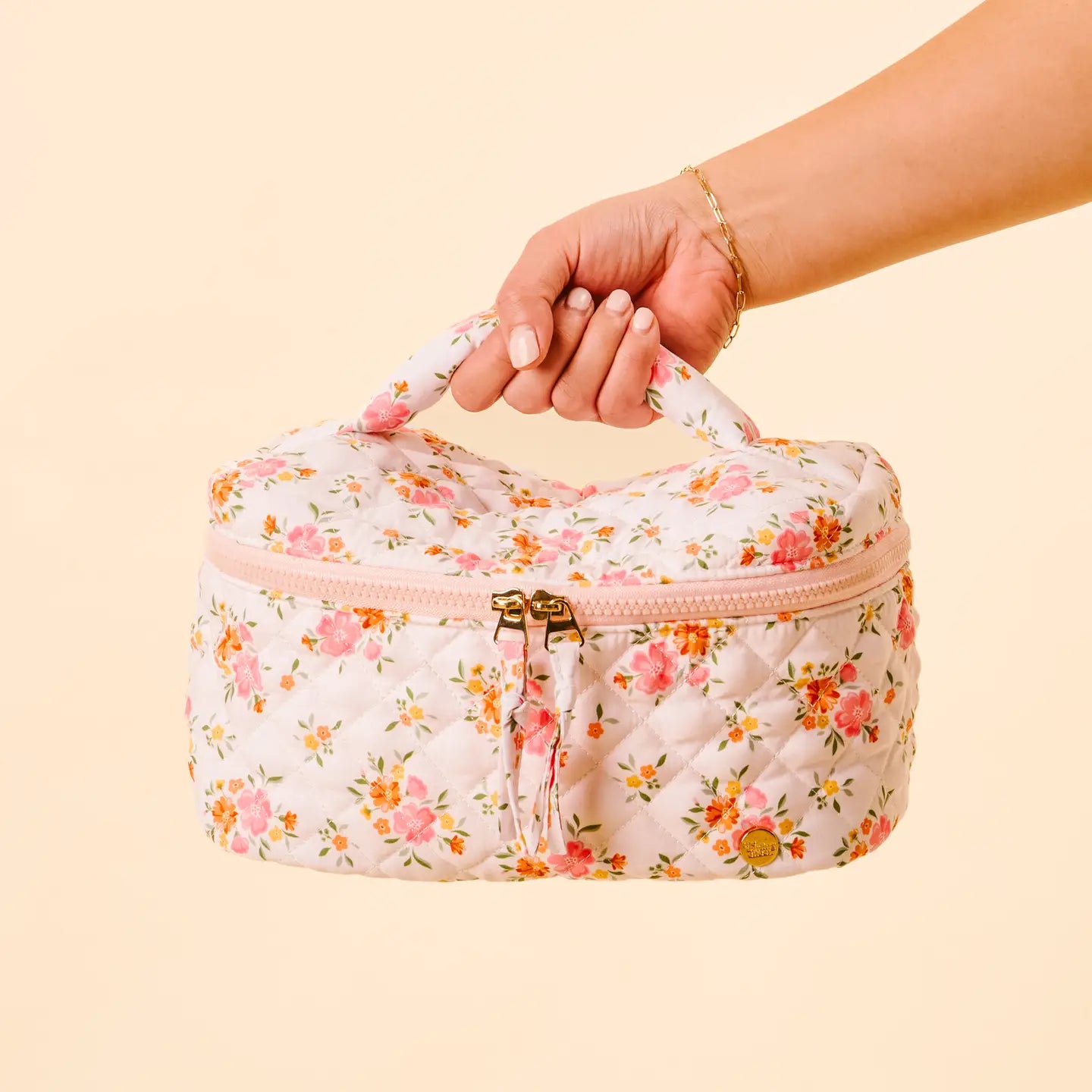 Glam & Go Quilted Cosmetic Bag-Endless Daydream Cream - The Darling Effect