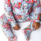 Quinn Ruffled Zippered Footie - Lev Baby