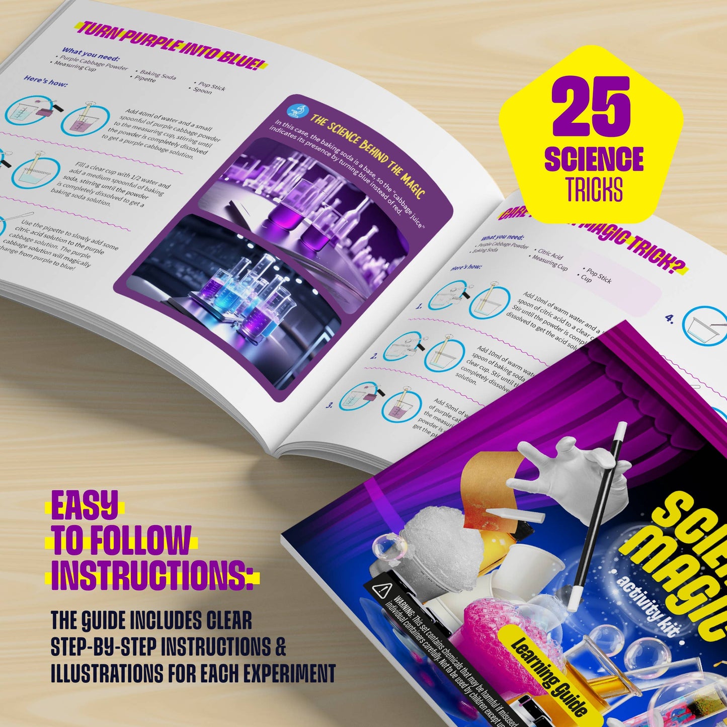 Science Magic Kit for Kids - Experiments STEM Boy Toys, Gift