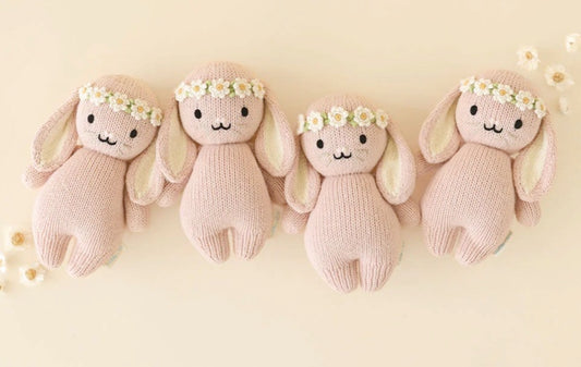 Baby bunny (rose with ivory floral crown) - cuddle+kind
