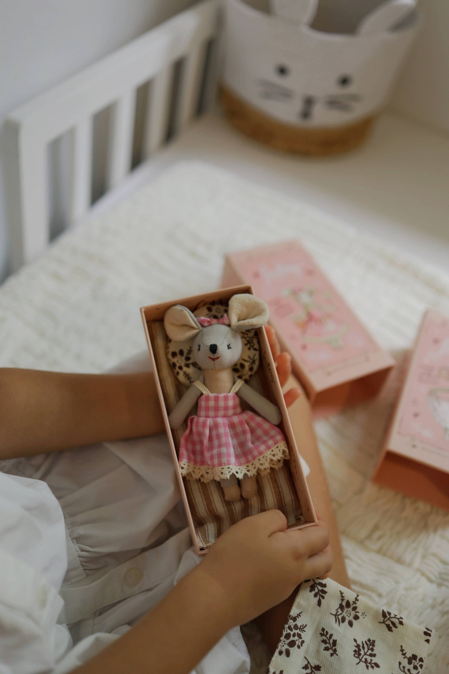 Levlovs Mouse Lulu in a Box with the Bedding Summer Gift - Baby Sweet Pea's Boutique